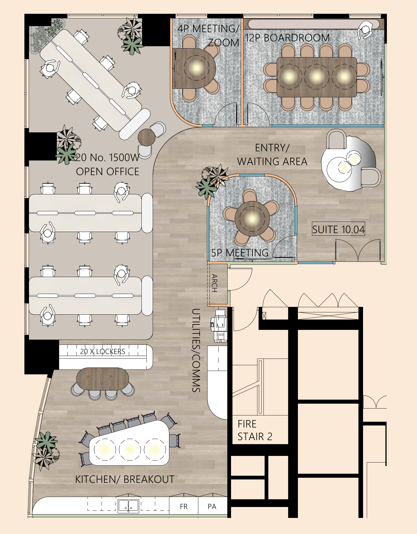 One O'Connell Suite 10.04 Floorplan