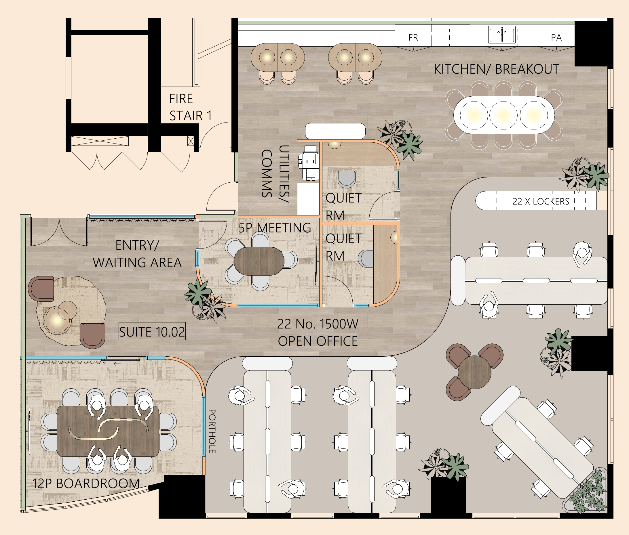 One O'Connell Suite 10.02 Floorplan